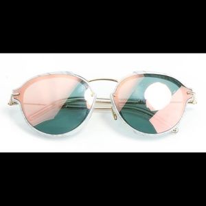 Christian Dior white/gold marble sunglasses